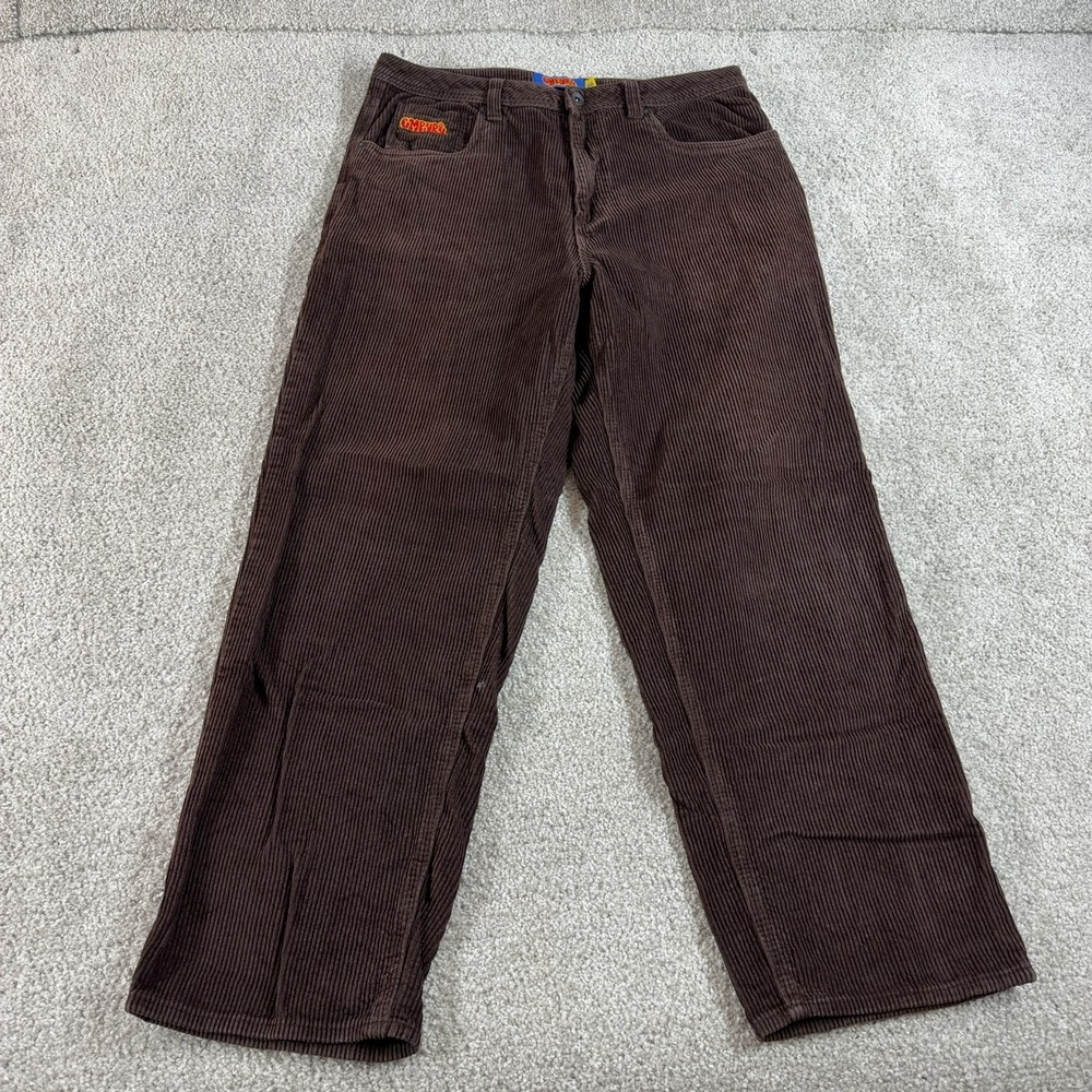 Empyre Relax Corduroy Skate Pants Mens 34x28 Java Brown Relaxed Loose Skateboard